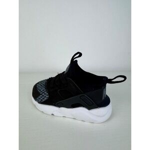 Nike Huarache Run Ultra Black White Toddler Sneakers Boys Girls Size 6C Baby Kid
